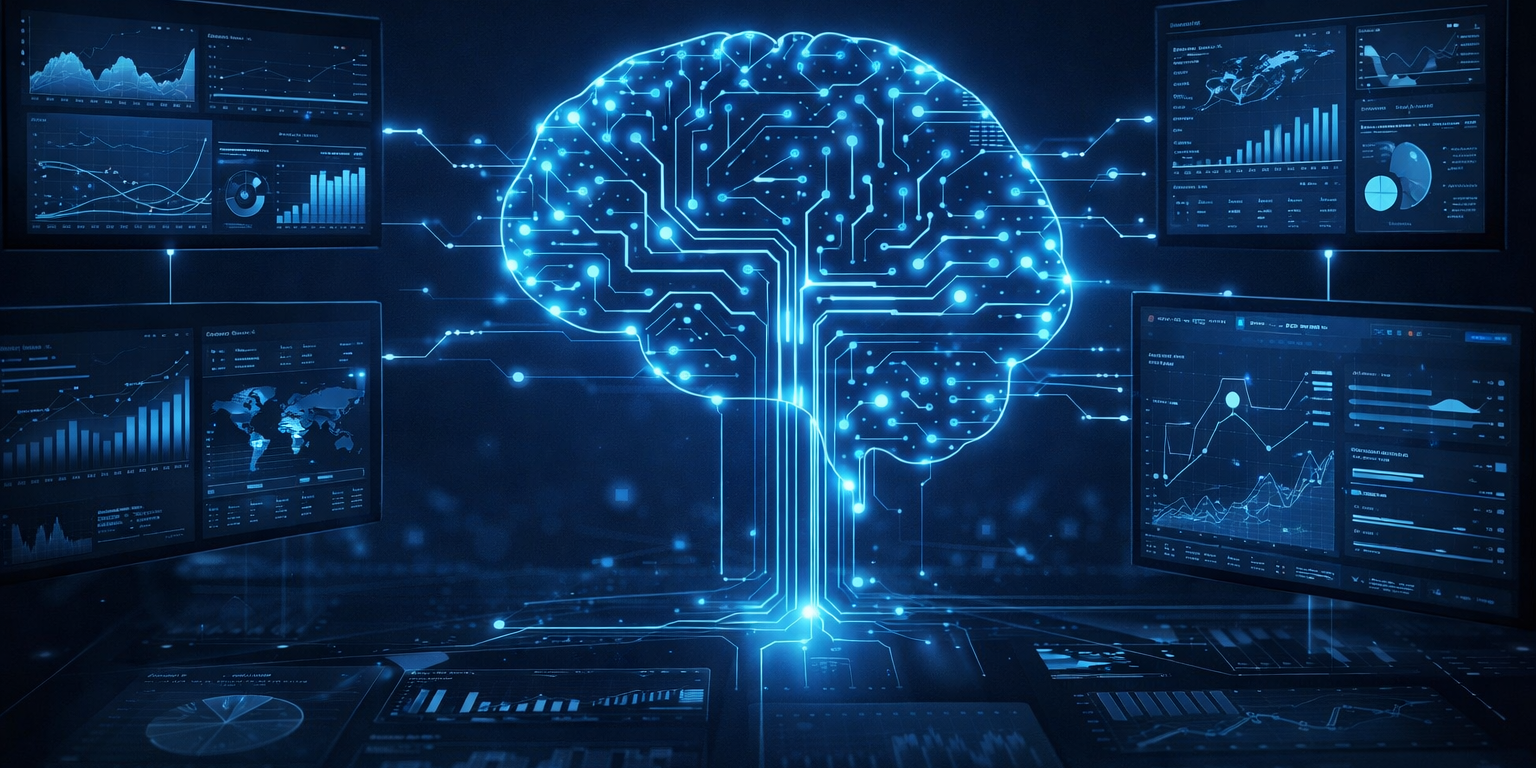 Cerebro digital impulsando decisiones de marketing